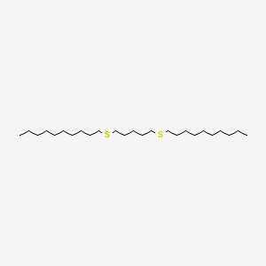 molecular formula C25H52S2 B14466416 11,17-Dithiaheptacosane CAS No. 73987-20-9