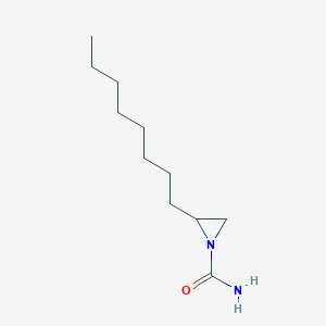 molecular formula C11H22N2O B14466422 2-Octylaziridine-1-carboxamide CAS No. 66225-90-9