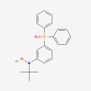 molecular formula C22H24NO2P B14466443 N-tert-Butyl-3-(diphenylphosphoryl)-N-hydroxyaniline CAS No. 65754-15-6