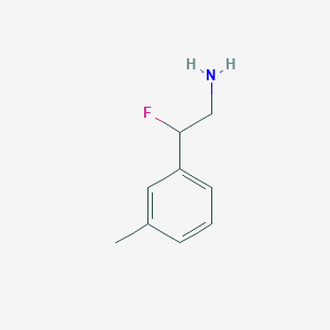 molecular formula C9H12FN B1446647 2-Fluoro-2-(m-tolyl)ethan-1-amine CAS No. 1556454-43-3