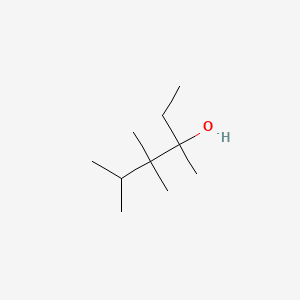 molecular formula C10H22O B14466475 3,4,4,5-Tetramethylhexan-3-ol CAS No. 66256-39-1