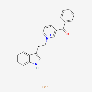 3-Benzoyl-1-[2-(1H-indol-3-yl)ethyl]pyridin-1-ium bromide