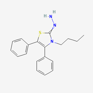 3-Butyl-2-hydrazinylidene-4,5-diphenyl-2,3-dihydro-1,3-thiazole