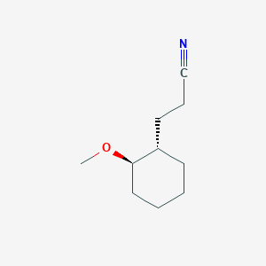 3-[(1S,2R)-2-Methoxycyclohexyl]propanenitrile