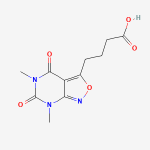 4-(5,7-Dimethyl-4,6-dioxo-4,5,6,7-tetrahydro[1,2]oxazolo[3,4-d]pyrimidin-3-yl)butanoic acid