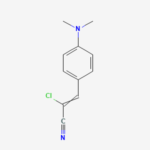 2-Chloro-3-[4-(dimethylamino)phenyl]prop-2-enenitrile