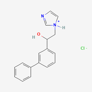 N-(2-(3-Biphenylyl)-2-hydroxyethyl)imidazole hydrochloride