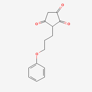 3-(3-Phenoxypropyl)cyclopentane-1,2,4-trione