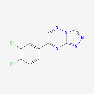 1,2,4-Triazolo(4,3-b)(1,2,4)triazine, 7-(2,5-dichlorophenyl)-