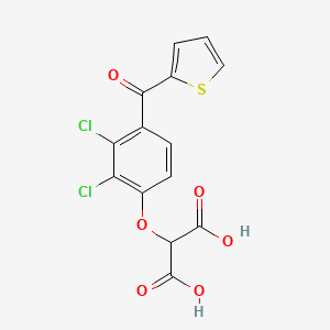 [2,3-Dichloro-4-(thiophene-2-carbonyl)phenoxy]propanedioic acid