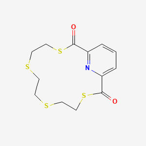 3,6,9,12-Tetrathia-18-azabicyclo[12.3.1]octadeca-1(18),14,16-triene-2,13-dione