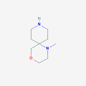 molecular formula C9H18N2O B1446676 1-Methyl-4-oxa-1,9-diazaspiro[5.5]undecane CAS No. 1369245-84-0
