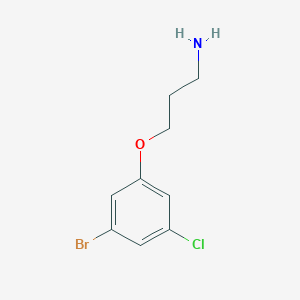 molecular formula C9H11BrClNO B1446678 3-(3-Bromo-5-chlorophenoxy)propan-1-amine CAS No. 1513969-94-2