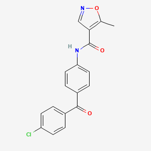 N-[4-(4-Chlorobenzoyl)phenyl]-5-methyl-1,2-oxazole-4-carboxamide