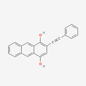 2-(Phenylethynyl)anthracene-1,4-diol