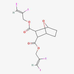 7-Oxabicyclo(2.2.1)heptane-2,3-dicarboxylic acid, bis(2,3-diiodoallyl) ester