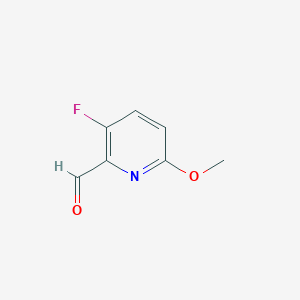 molecular formula C7H6FNO2 B1446695 3-Fluoro-6-methoxypyridine-2-carbaldehyde CAS No. 1227584-16-8