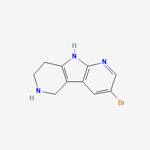 molecular formula C10H10BrN3 B1446702 3-bromo-6,7,8,9-tetrahydro-5H-pyrrolo[2,3-b:4,5-c']dipyridine CAS No. 1784991-92-9