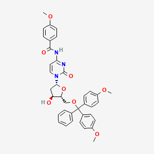 B14467128 5'-O-[Bis(4-methoxyphenyl)(phenyl)methyl]-2'-deoxy-N-(4-methoxybenzoyl)cytidine CAS No. 68892-40-0