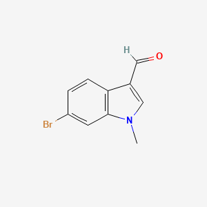 molecular formula C10H8BrNO B1446715 N-methyl-6-bromoindole-3-carbaldehyde CAS No. 25055-65-6