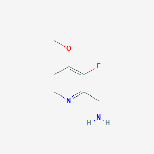 B1446718 (3-Fluoro-4-methoxypyridin-2-yl)methanamine CAS No. 1256812-75-5
