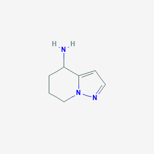 molecular formula C7H11N3 B1446726 4H,5H,6H,7H-吡唑并[1,5-a]吡啶-4-胺 CAS No. 1547114-20-4