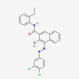 2-Naphthalenecarboxamide, 4-((3,4-dichlorophenyl)azo)-N-(2-ethylphenyl)-3-hydroxy-