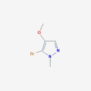 molecular formula C5H7BrN2O B1446731 5-溴-4-甲氧基-1-甲基-1H-吡唑 CAS No. 1784137-82-1