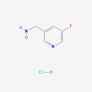 molecular formula C6H8ClFN2 B1446733 (5-氟吡啶-3-基)甲胺盐酸盐 CAS No. 864263-69-4