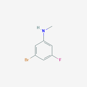 molecular formula C7H7BrFN B1446735 3-Bromo-5-fluoro-N-methylaniline CAS No. 1369880-72-7