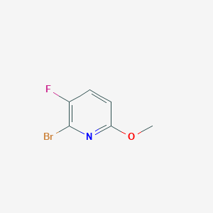 molecular formula C6H5BrFNO B1446737 2-Bromo-3-fluoro-6-methoxypyridine CAS No. 1161497-33-1
