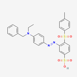 Benzenesulfonic acid, 3-((4-(ethyl(phenylmethyl)amino)phenyl)azo)-4-((4-methylphenyl)sulfonyl)-