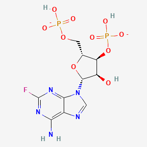 [(2R,3S,4R,5R)-5-(6-amino-2-fluoro-purin-9-yl)-4-hydroxy-2-(phosphonooxymethyl)tetrahydrofuran-3-yl] dihydrogen phosphate