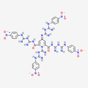 2,6-Pyridinedicarboxamide, N,N'-bis(p-nitrophenylamidinoamidino)-1-(p-nitrophenylamidinoamidino)-4-(p-nitrophenylamidinoamidinoimino)-