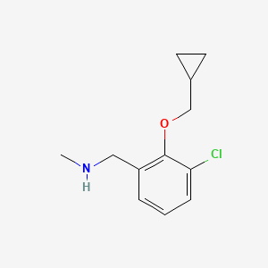 (3-Chloro-2-cyclopropylmethoxy-benzyl)-methyl-amine