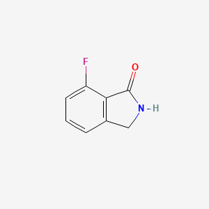 molecular formula C8H6FNO B1446763 7-氟代异吲哚啉-1-酮 CAS No. 1261433-31-1