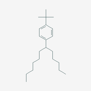 molecular formula C22H38 B14467658 1-tert-Butyl-4-(dodecan-6-yl)benzene CAS No. 68639-91-8