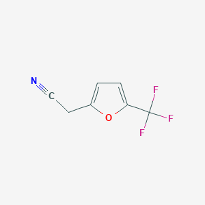 molecular formula C7H4F3NO B1446769 [5-(Trifluoromethyl)-2-furyl]acetonitrile CAS No. 1823978-82-0