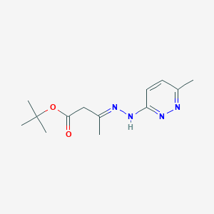 3-(2-(6-Methyl-3-pyridazinyl)hydrazinylidene)butyric acid tert-butyl ester