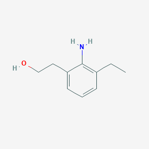 molecular formula C10H15NO B1446776 2-(2-Amino-3-ethylphenyl)ethanol CAS No. 141949-10-2