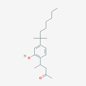 4-[2-Hydroxy-4-(2-methyloctan-2-YL)phenyl]pentan-2-one