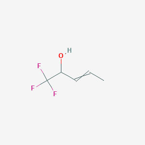 molecular formula C5H7F3O B14467819 1,1,1-Trifluoropent-3-en-2-ol CAS No. 66068-00-6