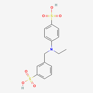 molecular formula C15H17NO6S2 B1446789 N-ethyl-N-(3-sulfobenzyl)sulfanilic acid CAS No. 5363-53-1