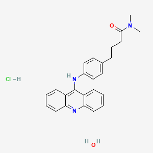 Butyramide, 4-(p-(9-acridinylamino)phenyl)-N,N-dimethyl-, hydrochloride, hydrate