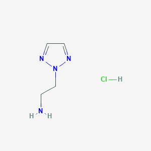 molecular formula C4H9ClN4 B1446794 2-(2H-1,2,3-triazol-2-yl)ethan-1-amine hydrochloride CAS No. 4320-99-4