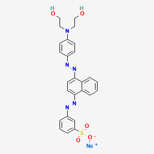 Sodium M-[[4-[[P-[bis(2-hydroxyethyl)amino]phenyl]azo]-1-naphthyl]azo]benzenesulphonate