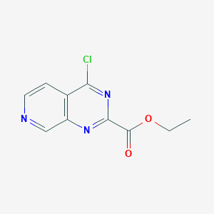 molecular formula C10H8ClN3O2 B1446798 Ethyl 4-chloropyrido[3,4-d]pyrimidine-2-carboxylate CAS No. 1286330-15-1