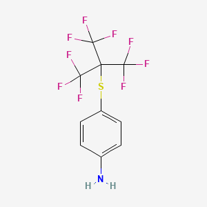 Benzenamine, 4-[[2,2,2-trifluoro-1,1-bis(trifluoromethyl)ethyl]thio]-