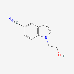 B1446803 1H-Indole-5-carbonitrile, 1-(2-hydroxyethyl)- CAS No. 880492-53-5