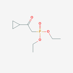 molecular formula C9H17O4P B14468031 1-Cyclopropyl-2-diethoxyphosphoryl-ethanone CAS No. 67257-33-4